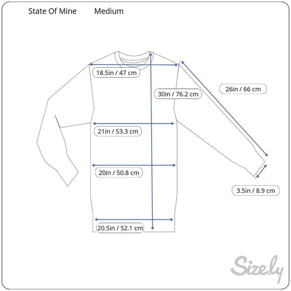 State Of Mine Men's Empire State New York Long Sleeve Tee Black Medium NWT - Picture 2 of 4